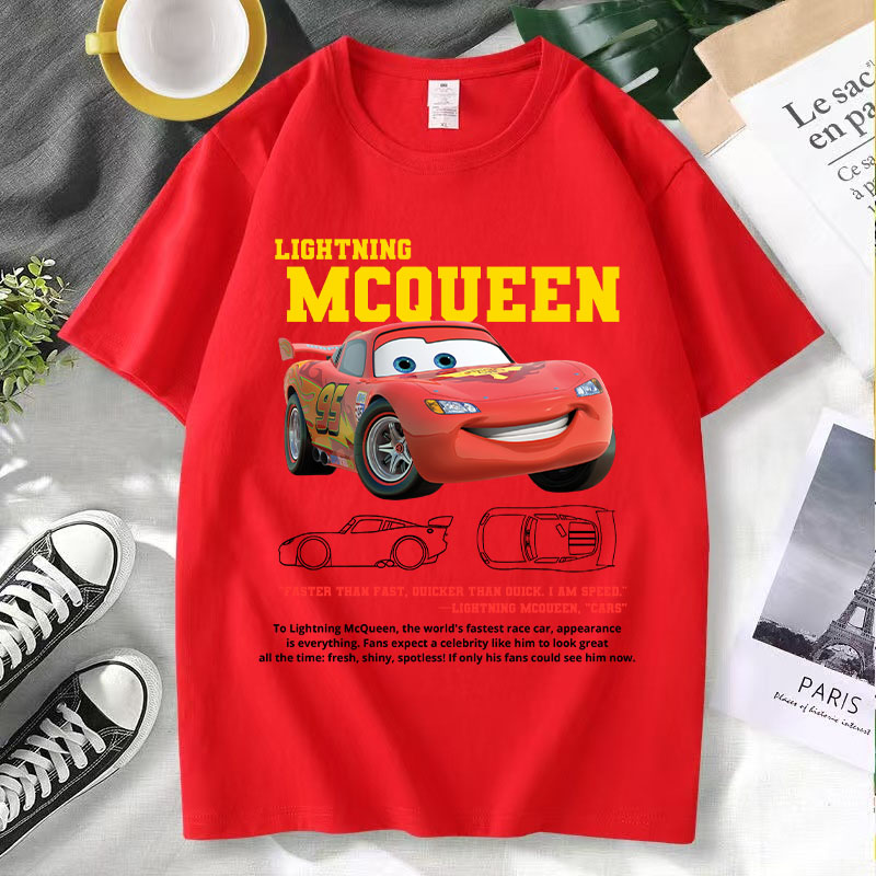 Summer Clothing Gifts - Lightning Mcqueen Red Hip Hop T-shirt
