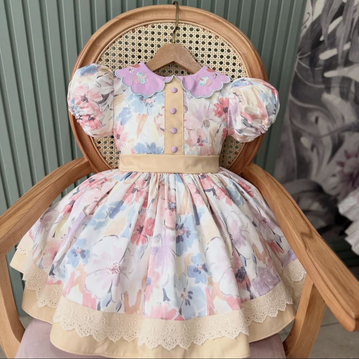 Summer Clothing Baby Girl - 0-12Y Baby Girl Summer Collar Embroidery