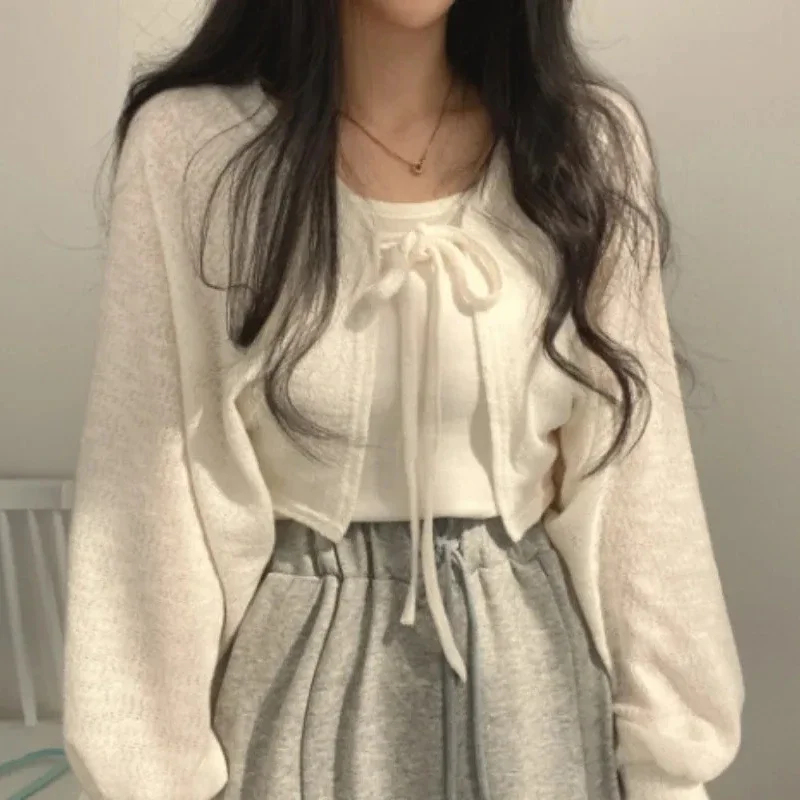 Thin White Cardigan Women Summ - Summer Light Clothing 리뷰 및 가격