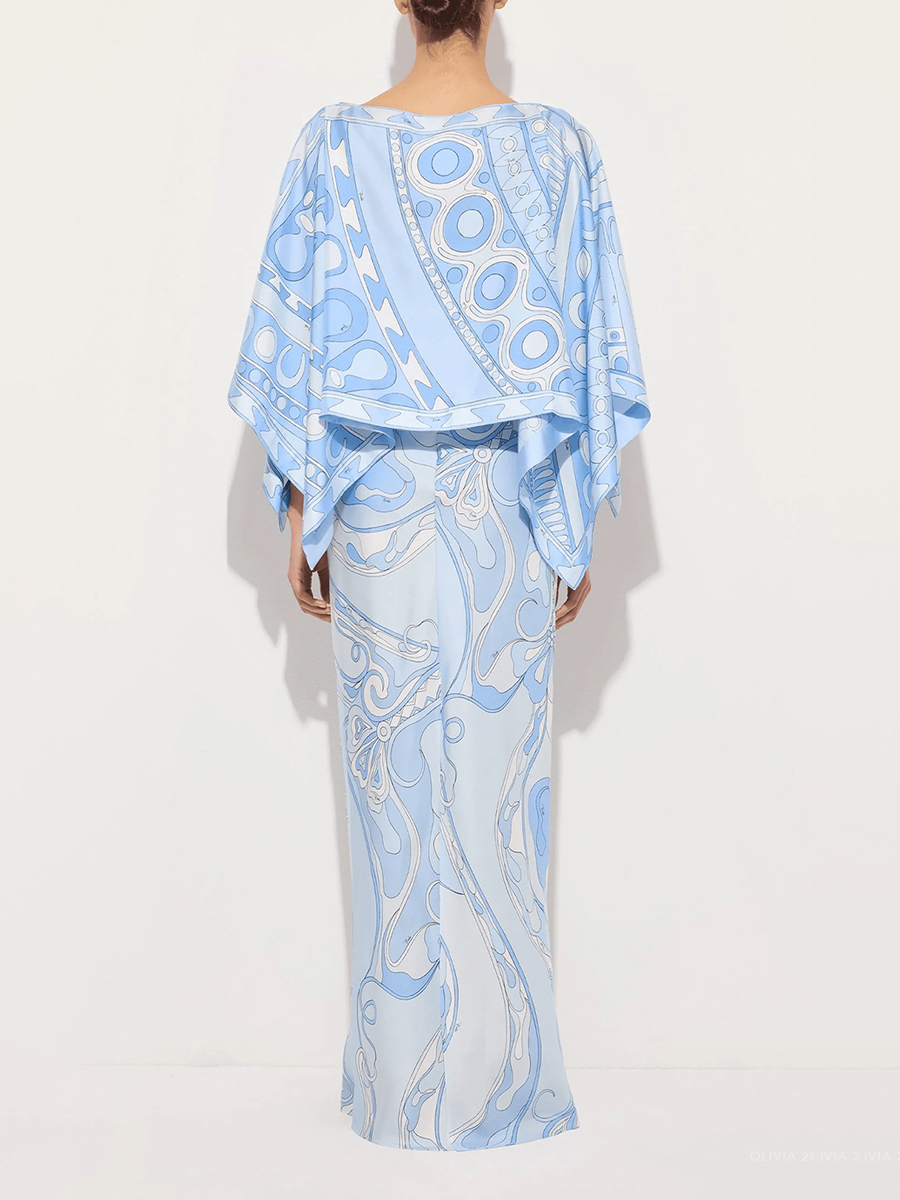 VGH Light Blue Abstract Print  - Summer Light Clothing 리뷰 및 가격