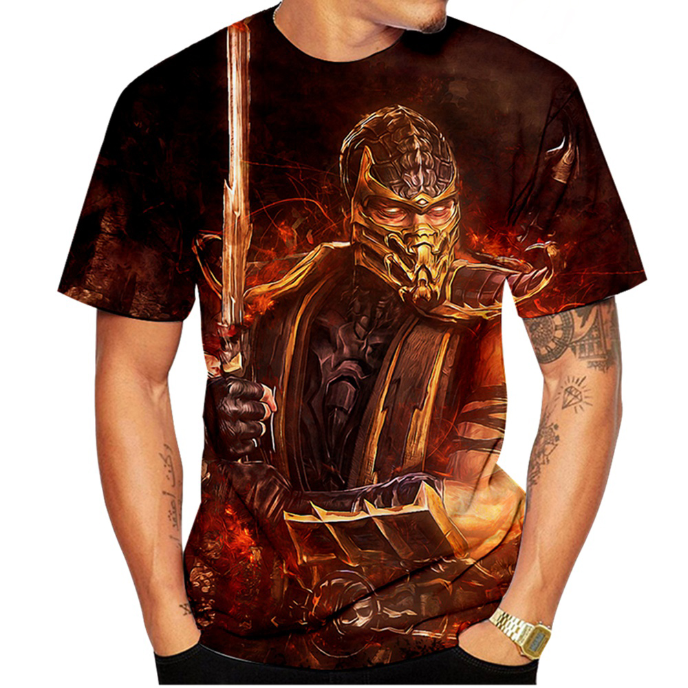 Mortal Kombat 11 T-Shirts Figh - Summer Games Clothing 리뷰 및 가격