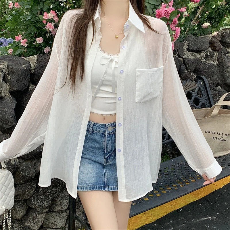 Summer Thin Sun-proof Shirts f - Summer Light Clothing 리뷰 및 가격