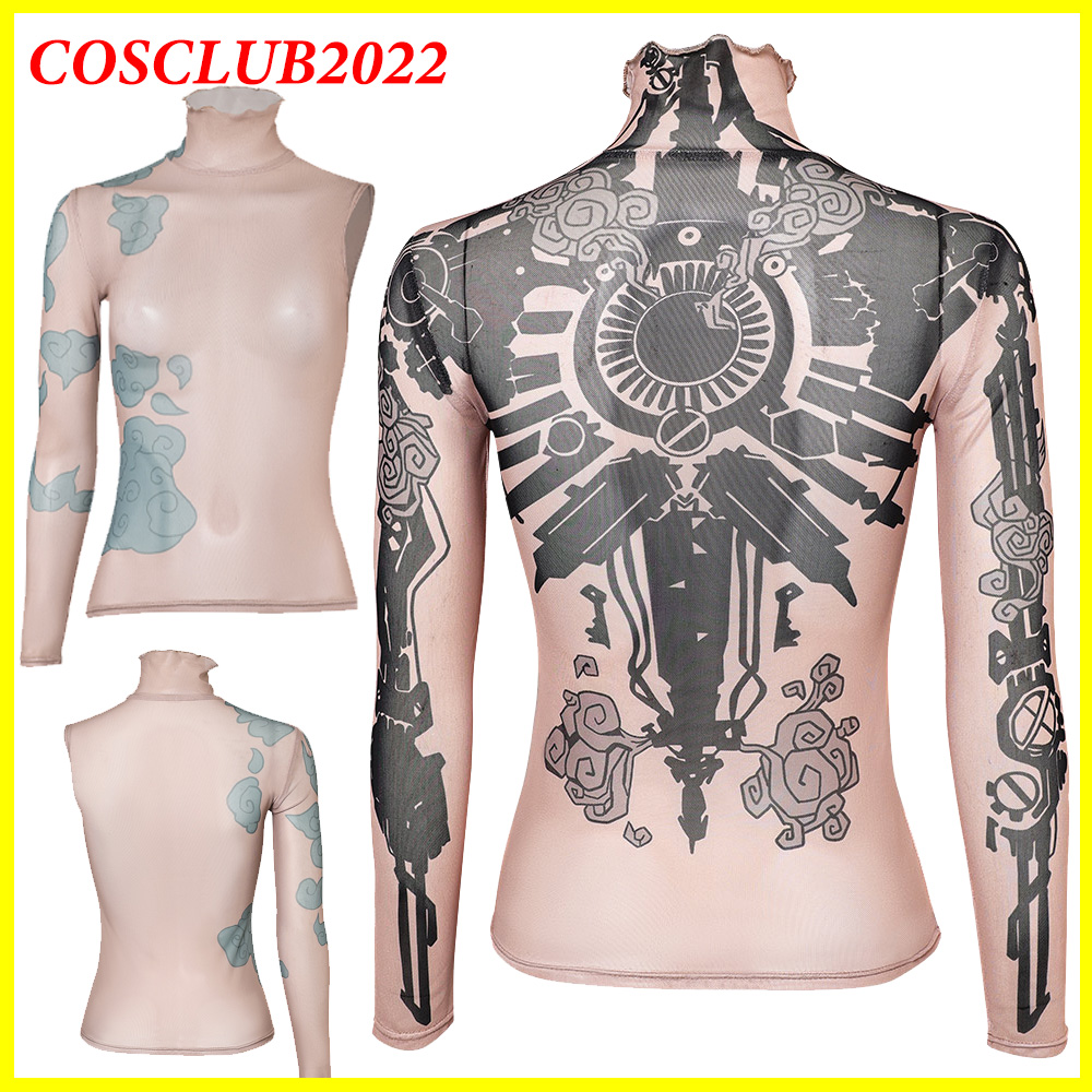 Women Arcane Jinx Cosplay Shir - Summer Alt Clothing 리뷰 및 가격