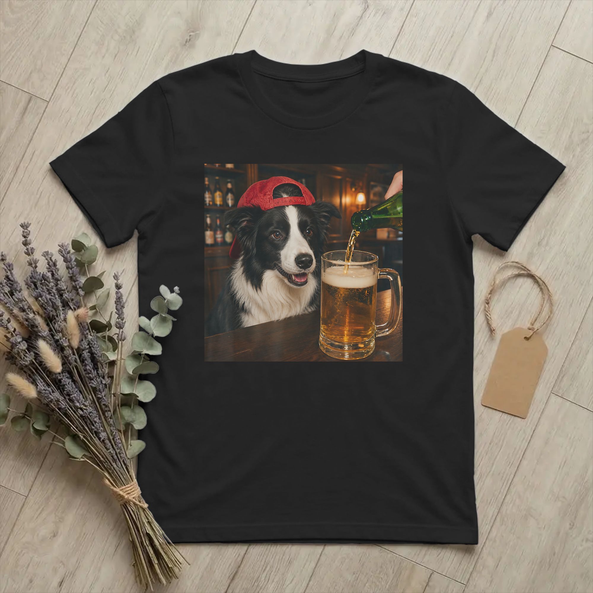 Men Border Collie Drinking Bee - Summer Clothing Ideas Men 리뷰 및 가격