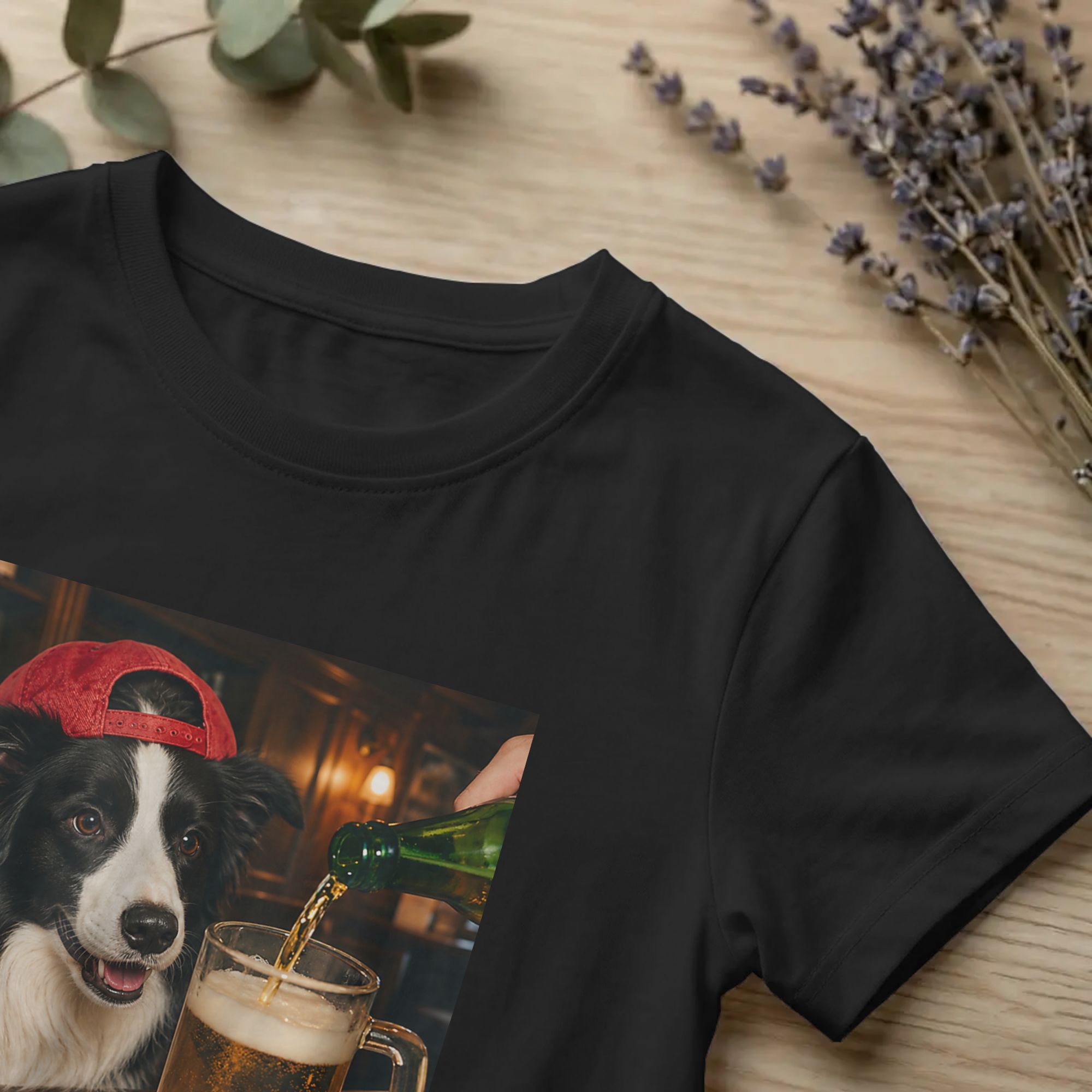 Men Border Collie Drinking Bee - Summer Clothing Ideas Men 리뷰 및 가격