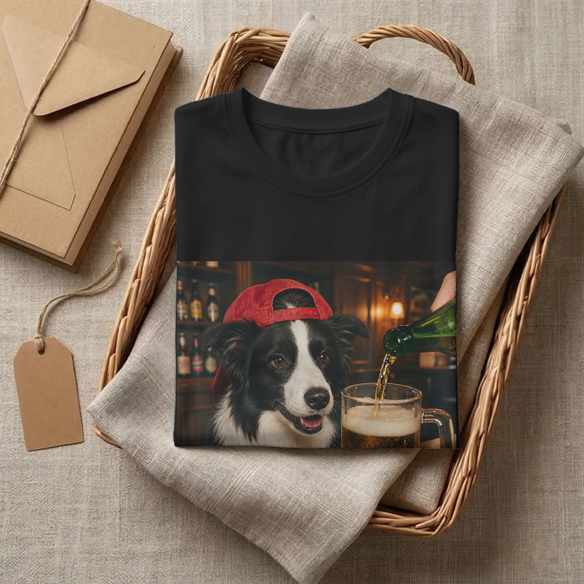 Men Border Collie Drinking Bee - Summer Clothing Ideas Men 리뷰 및 가격