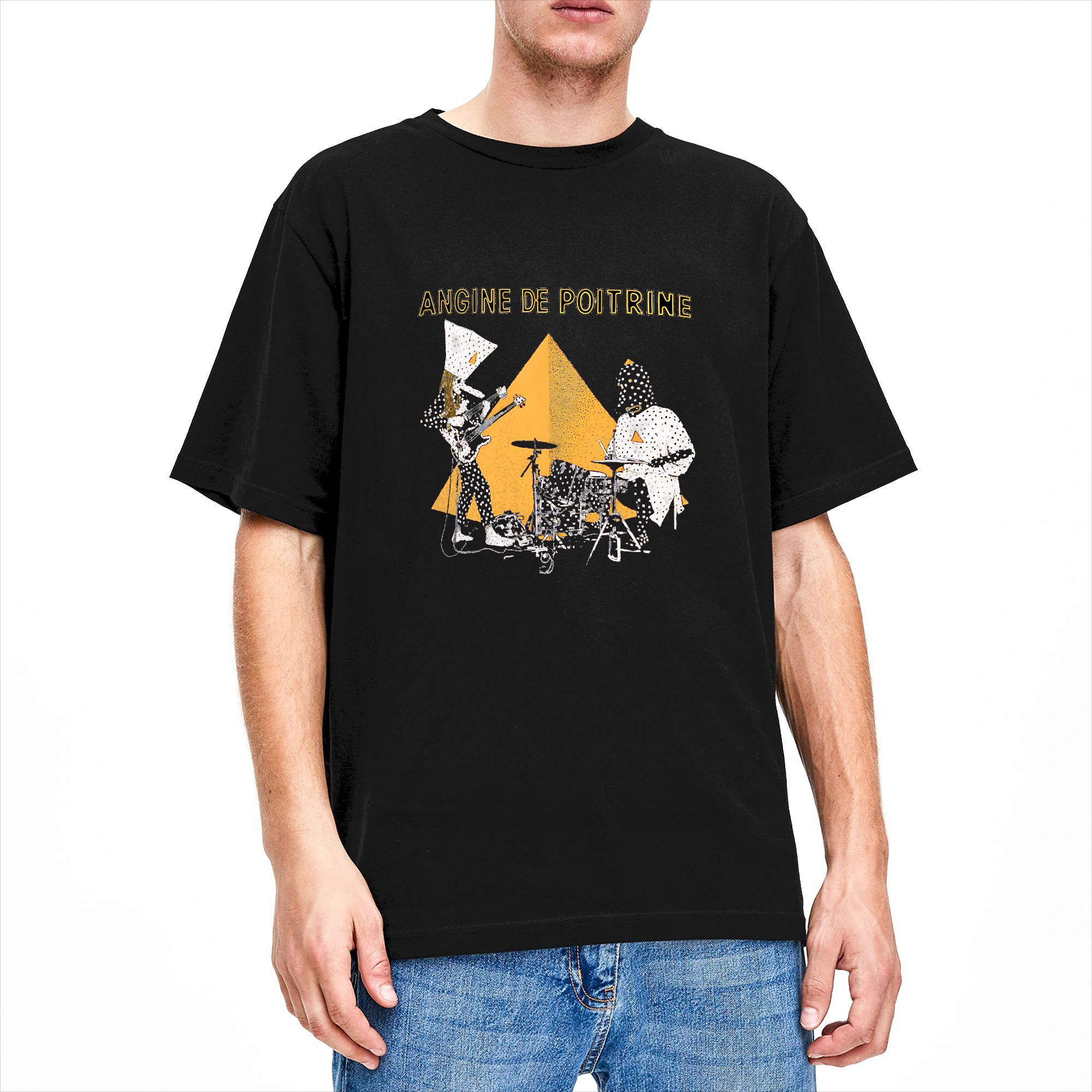 Mens T-Shirt Band Angine de Po - Summer Clothing Ideas Men 리뷰 및 가격