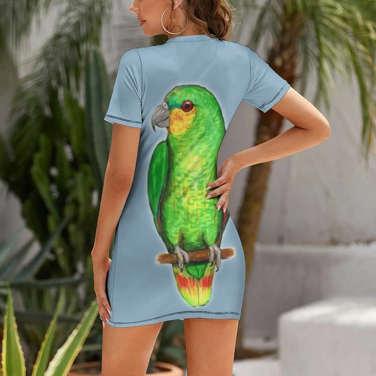 Orange winged amazon parrot Sh - Summer Clothing Amazon 리뷰 및 가격