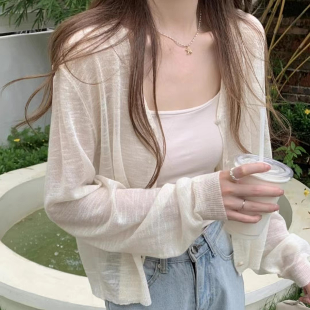 Button Down Knitted Cardigan f - Summer Light Clothing 리뷰 및 가격