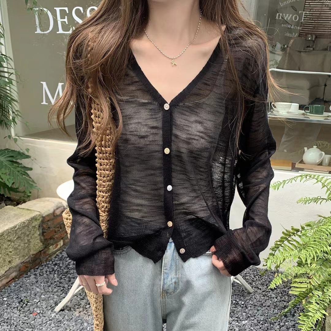 Button Down Knitted Cardigan f - Summer Light Clothing 리뷰 및 가격