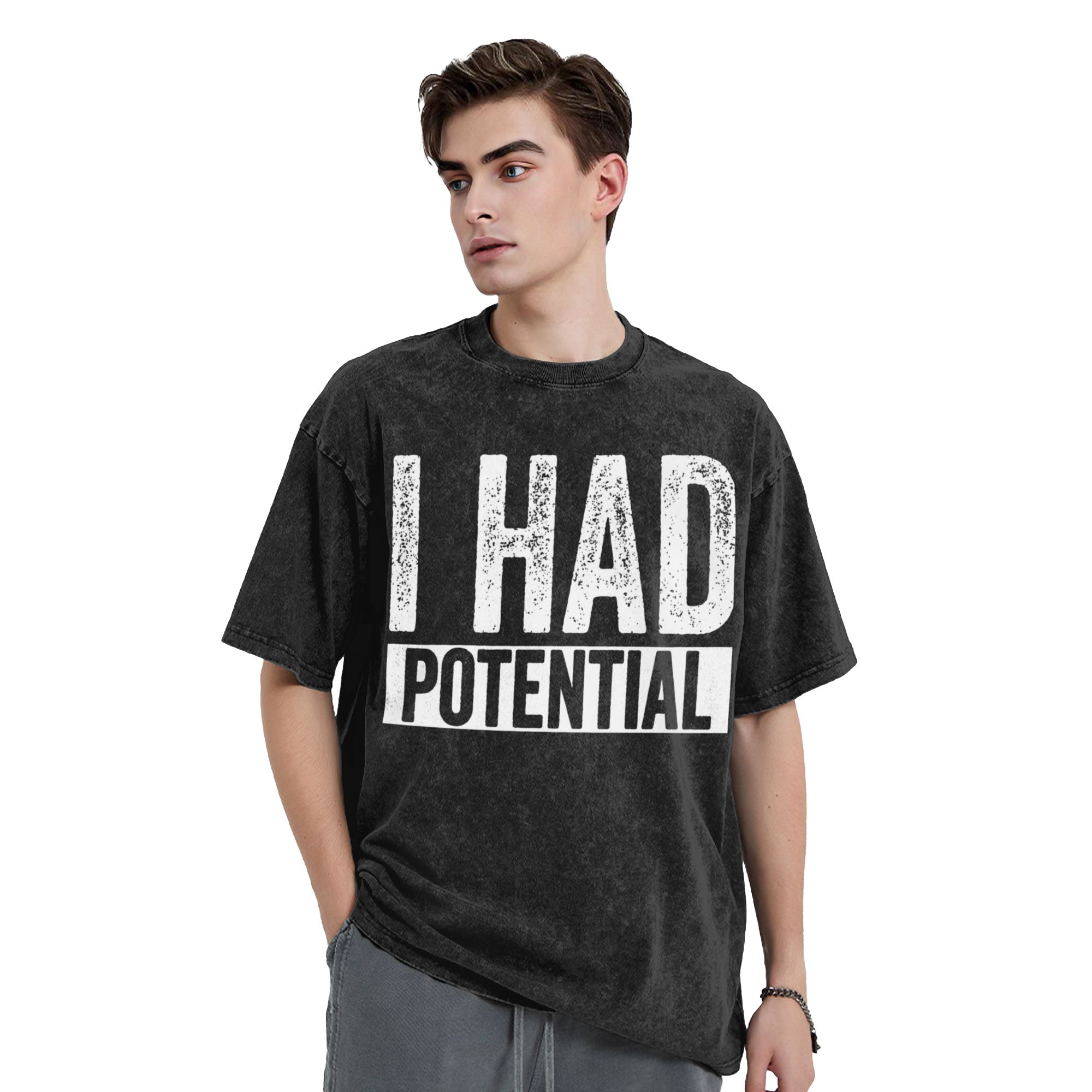 I Had Potential T-Shirts for M - Summer Clothing Ideas Men 리뷰 및 가격
