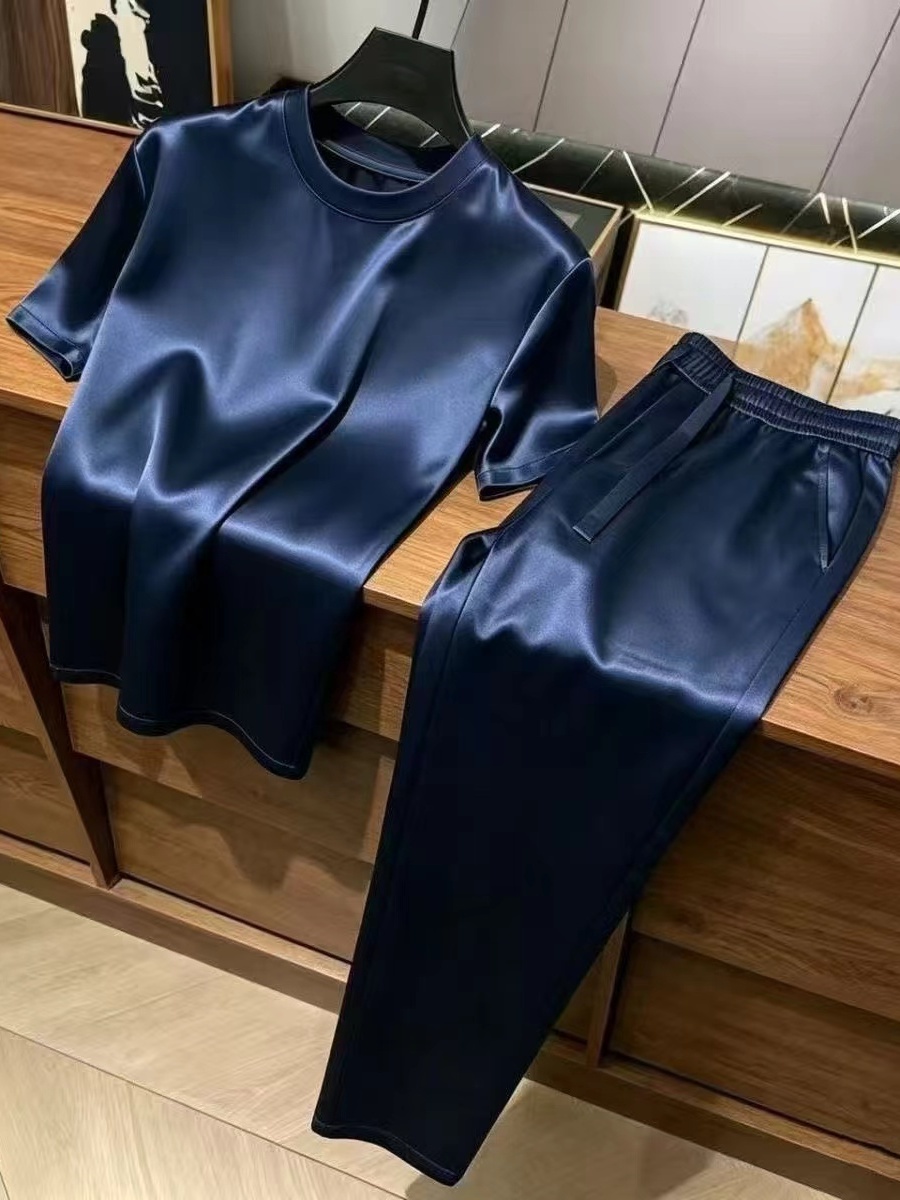 Glossy Acetate Ice Silk Short  - Summer Clothing Brands 리뷰 및 가격