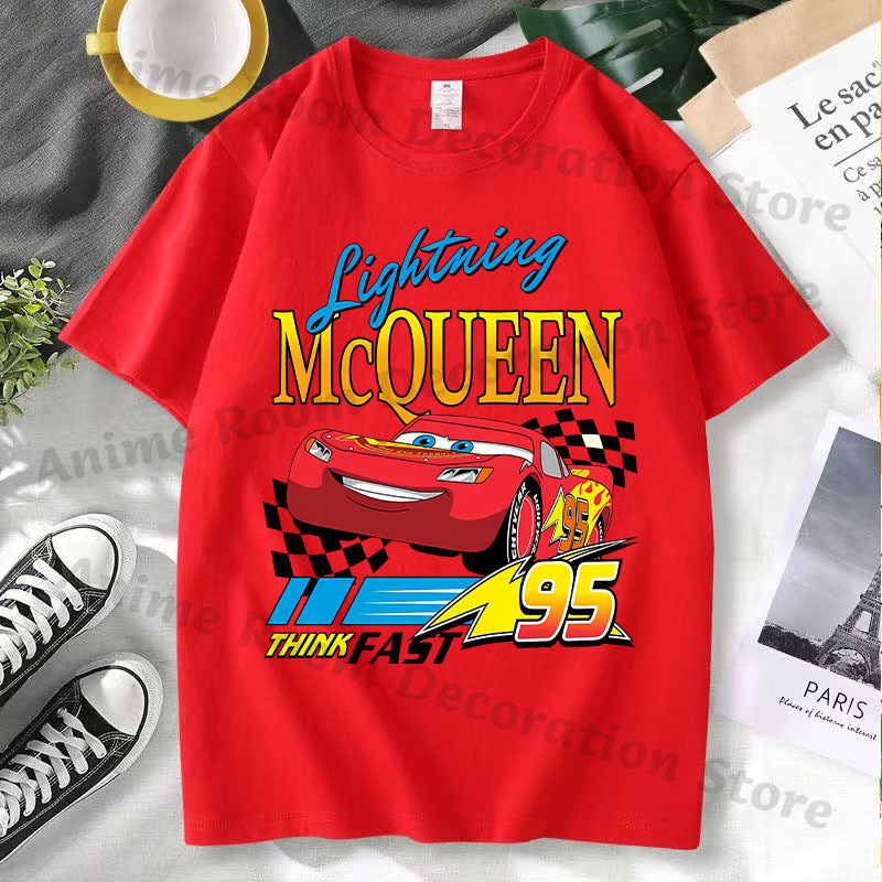 Lightning Mcqueen Red Hip Hop  - Summer Clothing Gifts 리뷰 및 가격