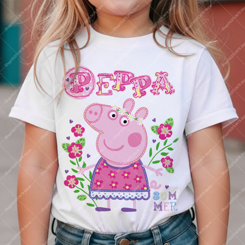Kids Girl Cute Cotton T-shirt  - Summer Clothing Gifts 리뷰 및 가격