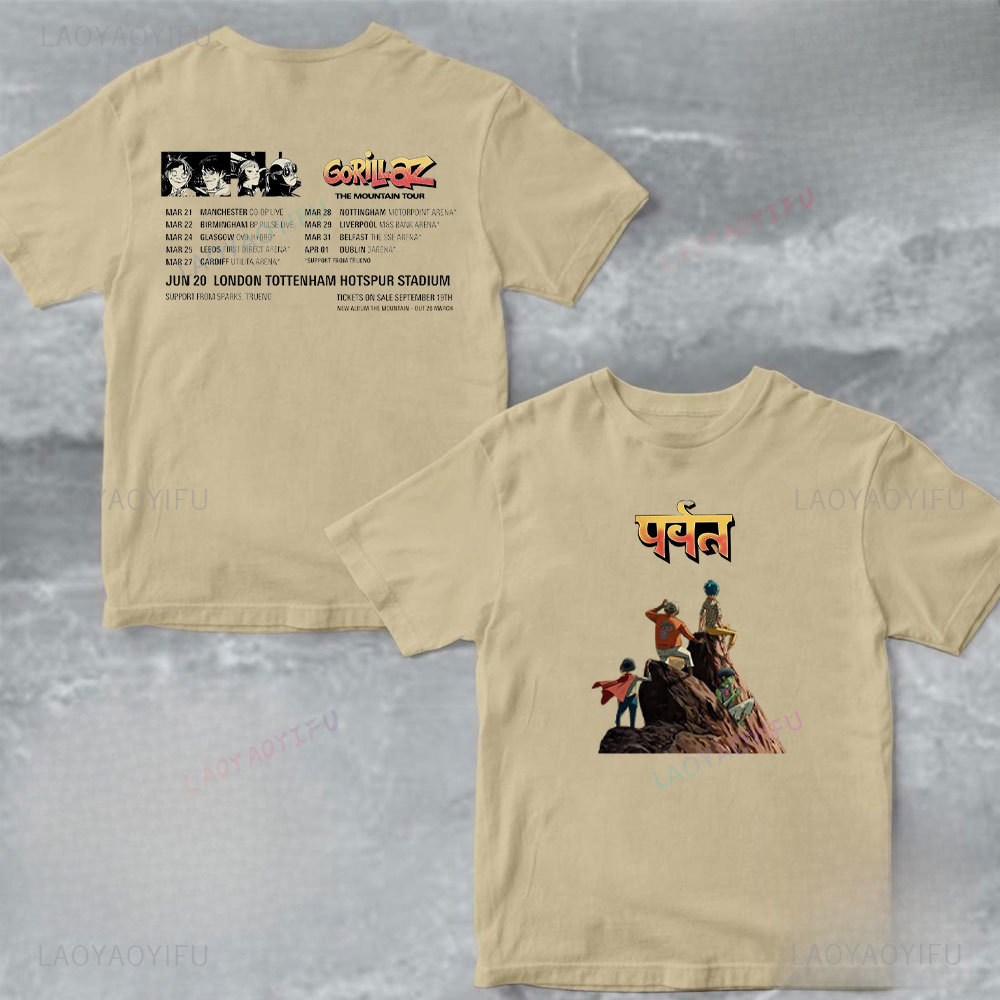 Unisex Cotton Tshirt Gorillaz  - Summer Clothing Uk 리뷰 및 가격