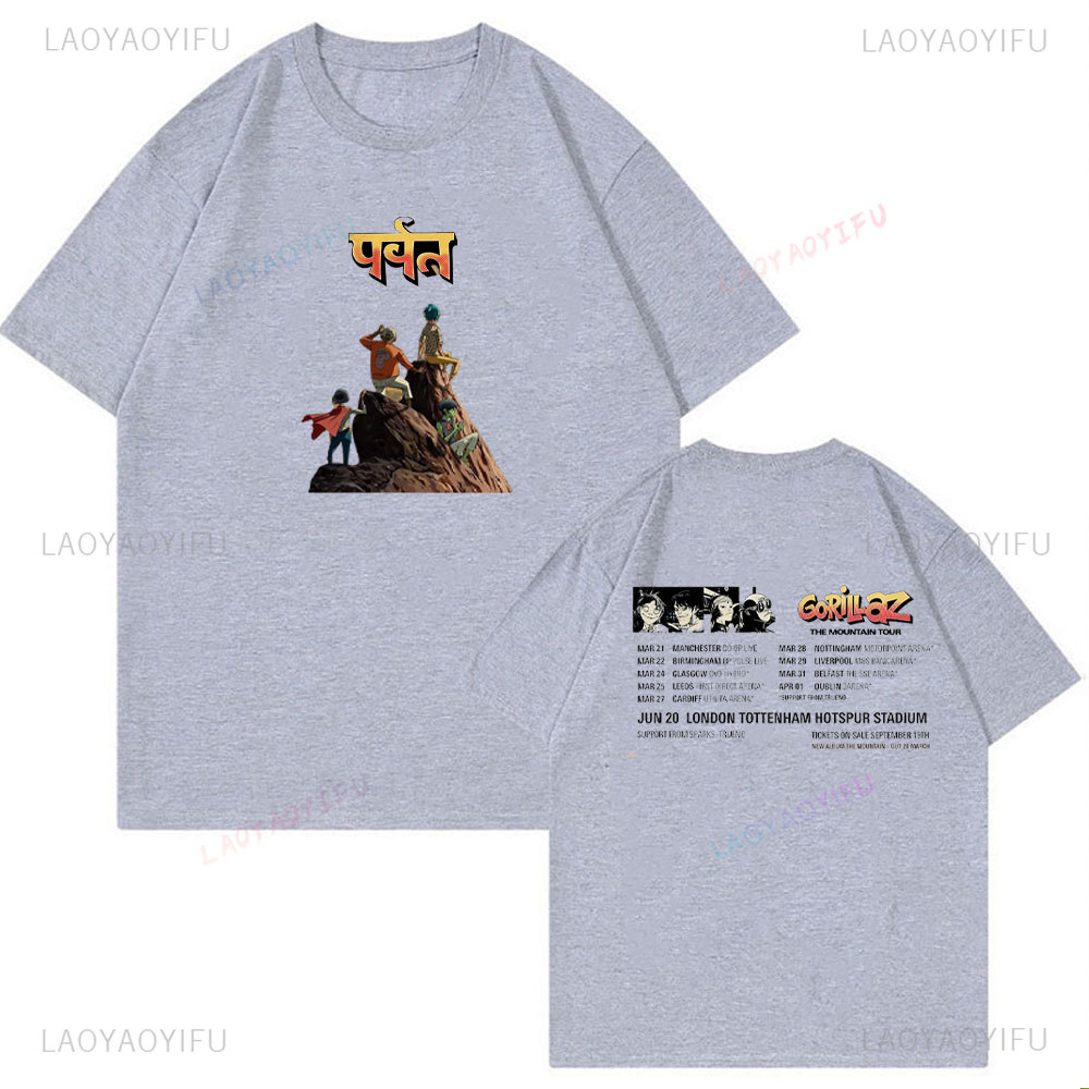 Unisex Cotton Tshirt Gorillaz  - Summer Clothing Uk 리뷰 및 가격
