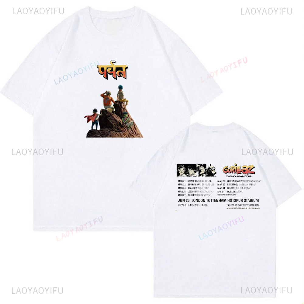 Unisex Cotton Tshirt Gorillaz  - Summer Clothing Uk 리뷰 및 가격