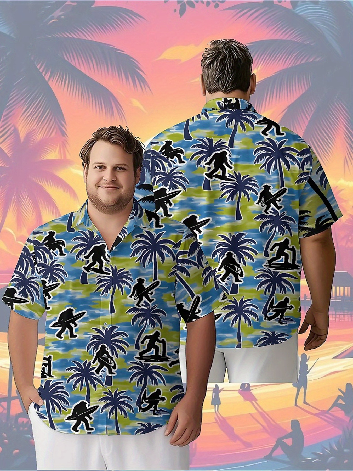 Men's Plus Size Hawaiian Shirt - Summer Clothing Amazon 리뷰 및 가격