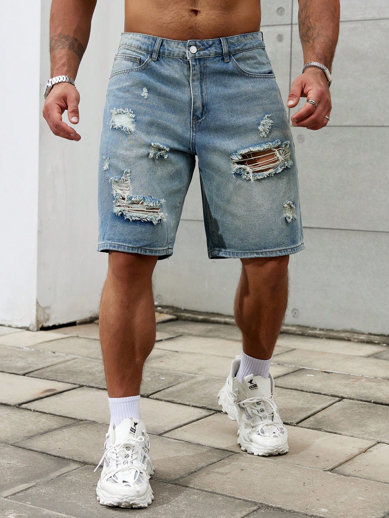 New Fashion Mens Ripped Short  - Summer Clothing Brands 리뷰 및 가격
