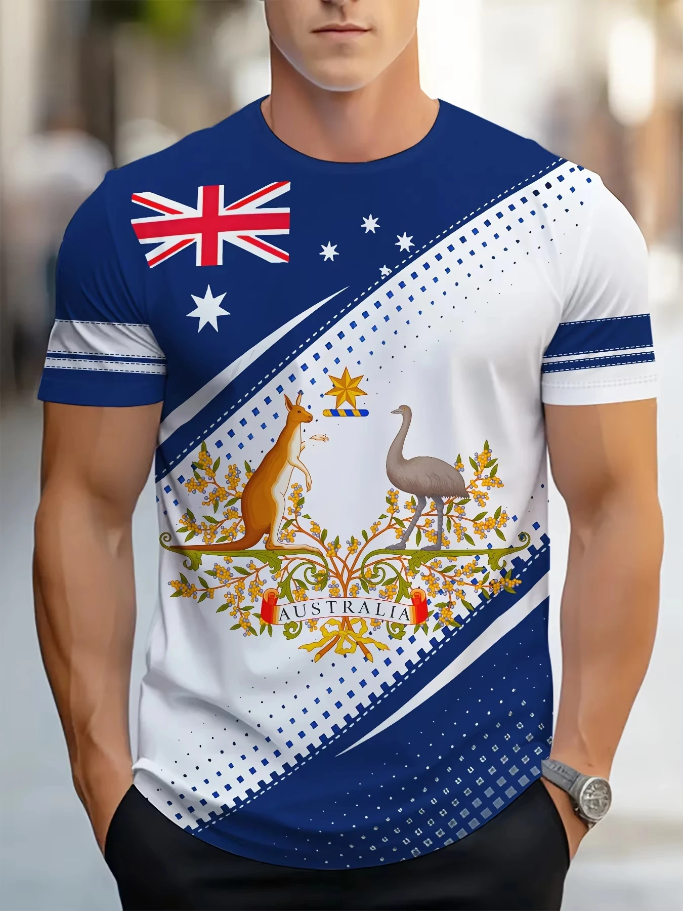 Men's T-Shirts Australia Graph - Summer Clothing Australia 리뷰 및 가격