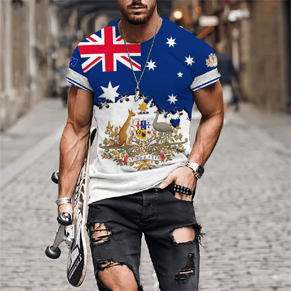 Men's T-Shirts Australia Graph - Summer Clothing Australia 리뷰 및 가격