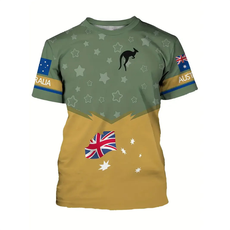 Australia National Flag T-shir - Summer Clothing Australia 리뷰 및 가격
