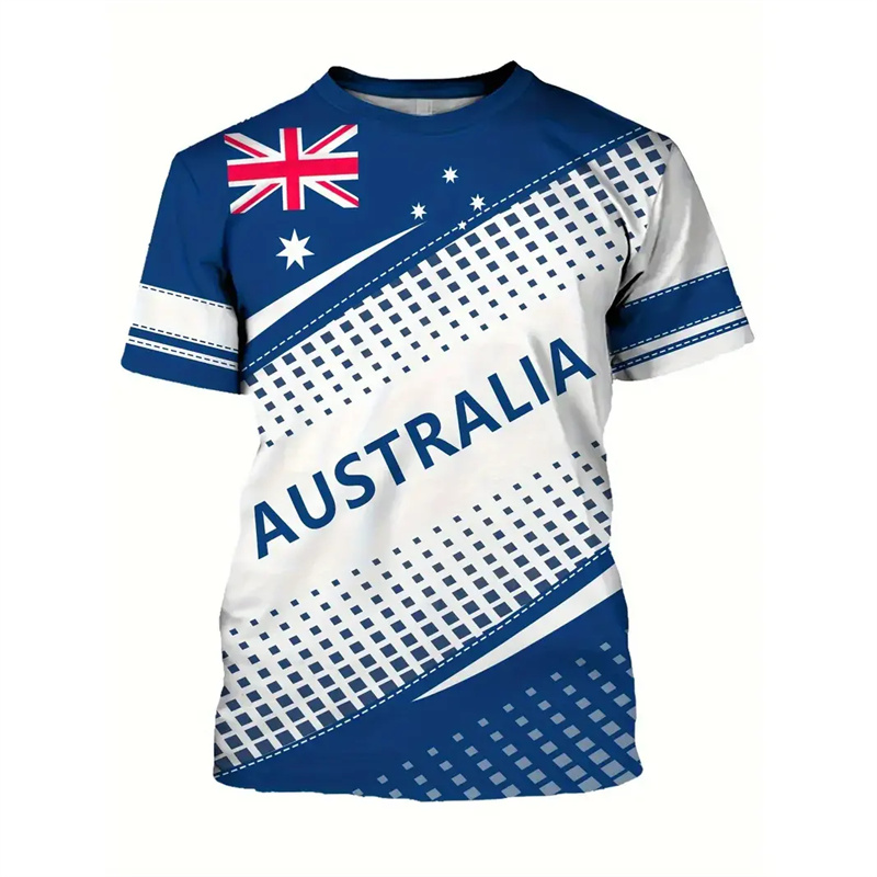 Australia National Flag T-shir - Summer Clothing Australia 리뷰 및 가격