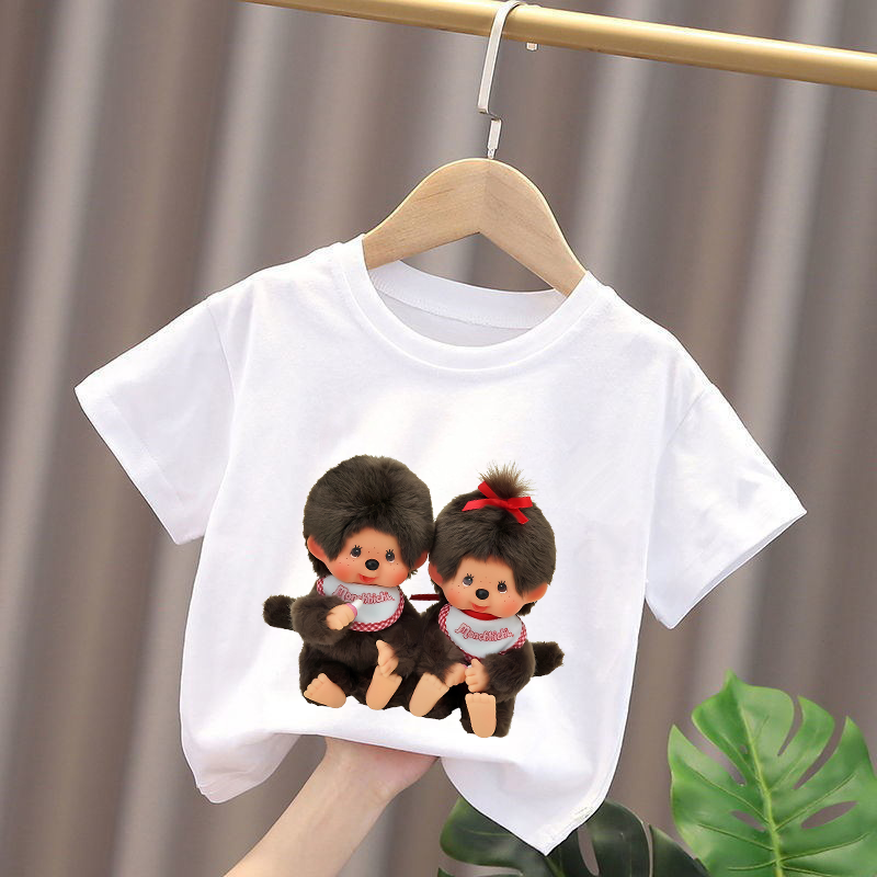 Monchhichi Kids T-shirts Anime - Summer Clothing Gifts 리뷰 및 가격