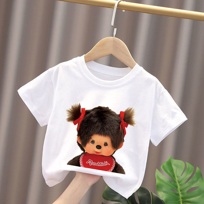 Monchhichi Kids T-shirts Anime - Summer Clothing Gifts 리뷰 및 가격