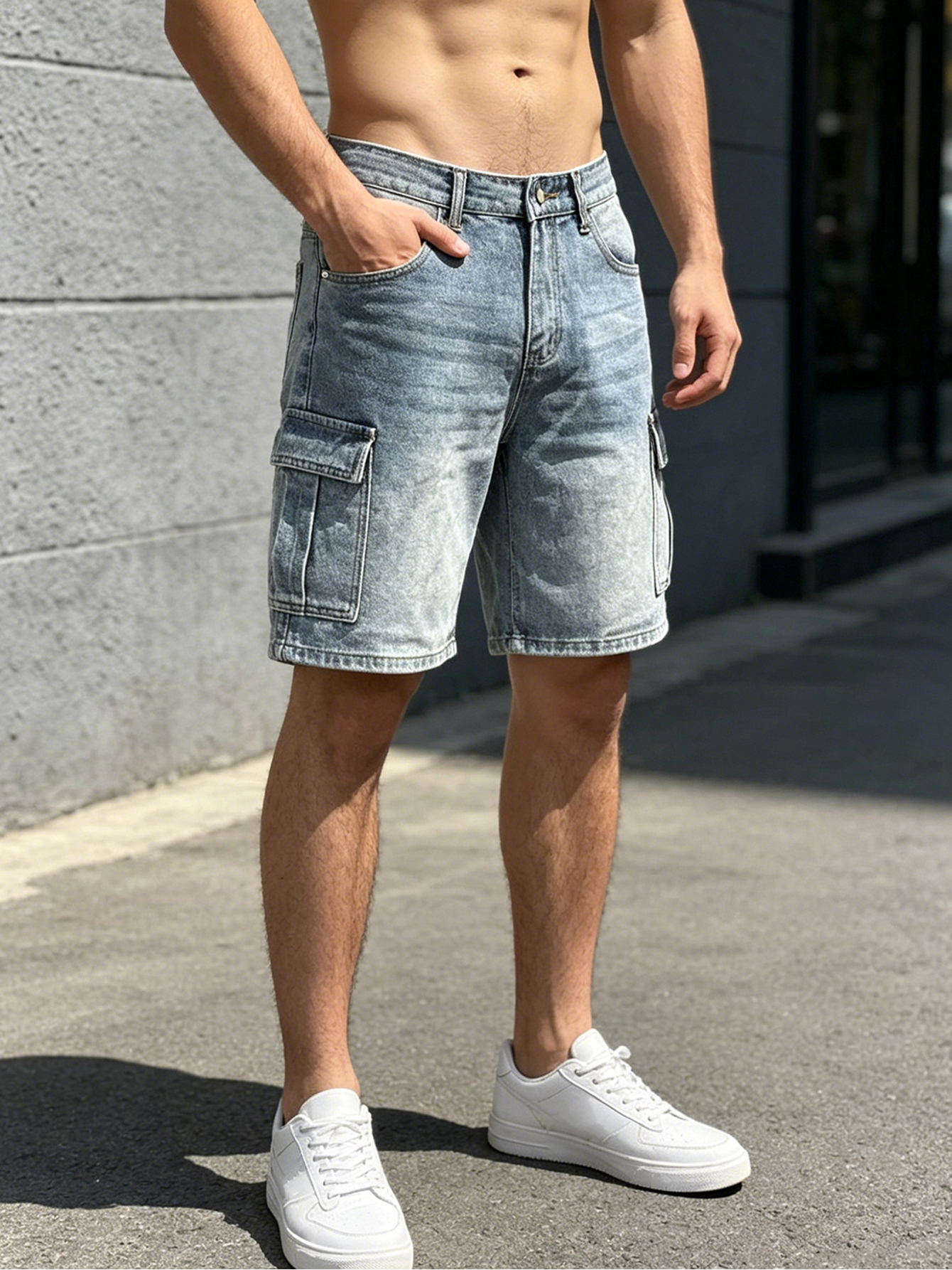 Men Workwear Jeans Denim Pants - Summer Light Clothing 리뷰 및 가격