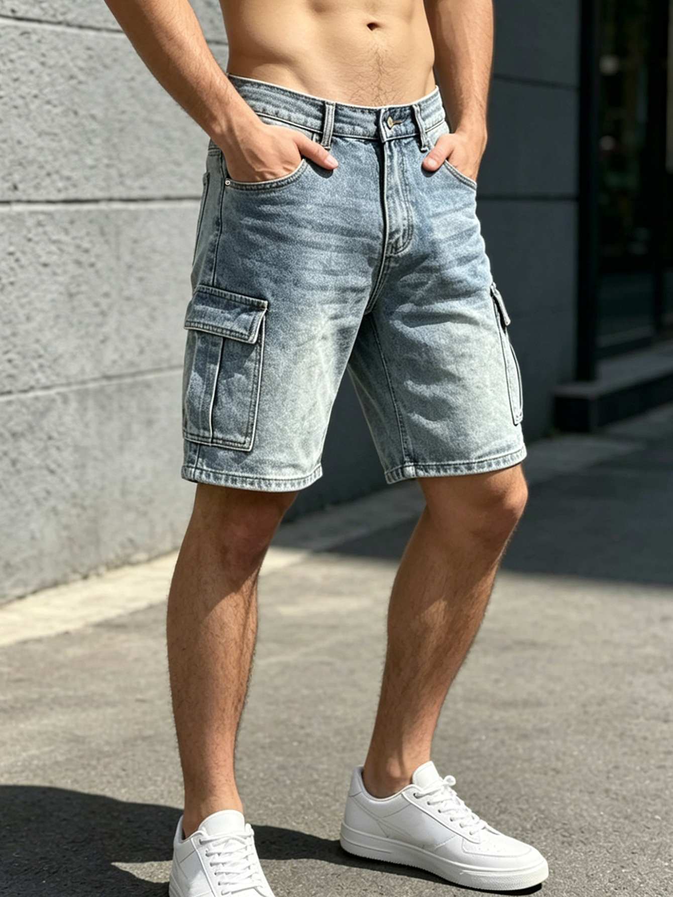 Men Workwear Jeans Denim Pants - Summer Light Clothing 리뷰 및 가격
