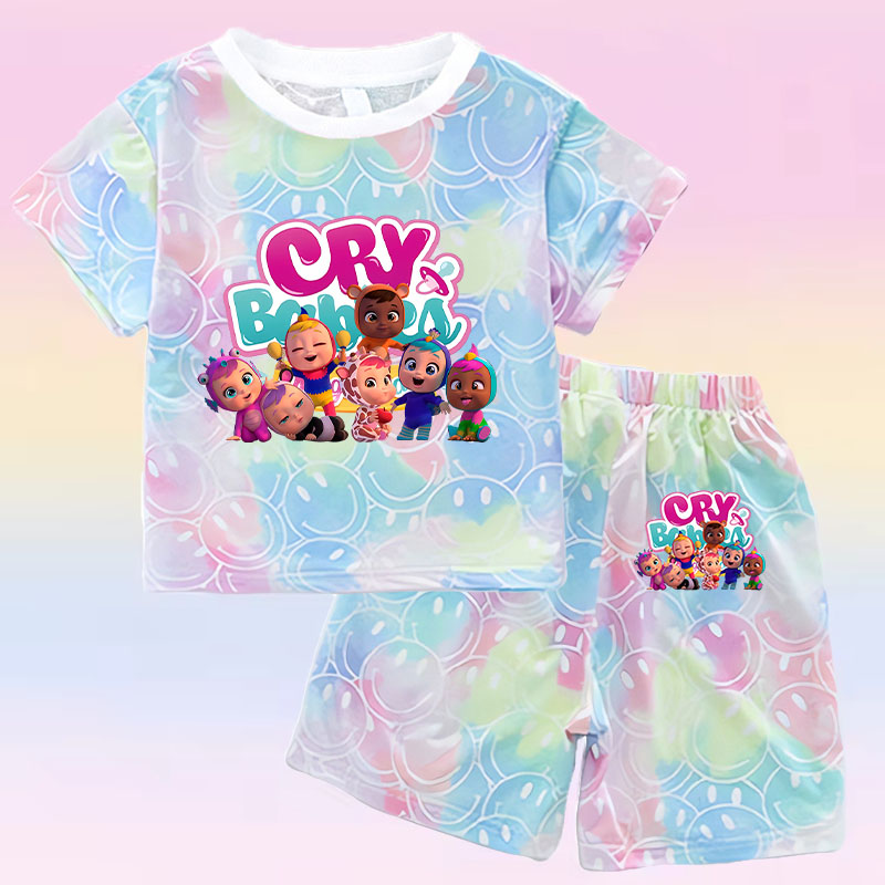 Crying Babies T-shirt Set Chil - Summer Clothing Baby Girl 리뷰 및 가격