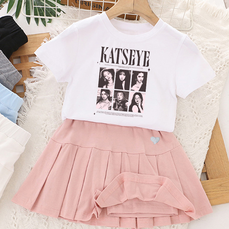 Kpop K-KATSEYE T-shirt+short S - Summer Clothing Gifts 리뷰 및 가격