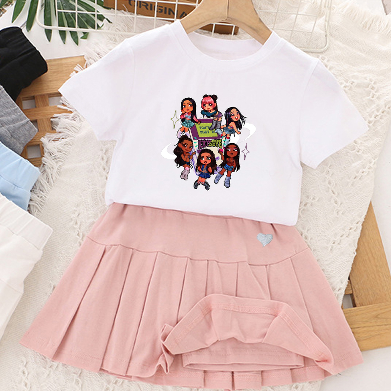 Kpop K-KATSEYE T-shirt+short S - Summer Clothing Gifts 리뷰 및 가격