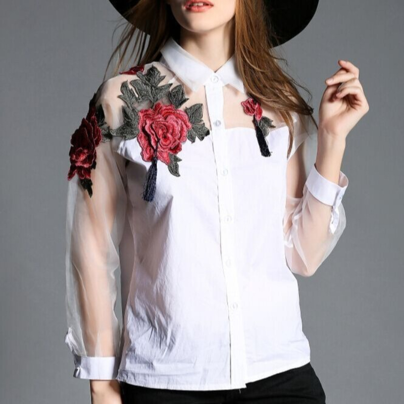 Womn's Fashion Floral Embroide - Summer Light Clothing 리뷰 및 가격