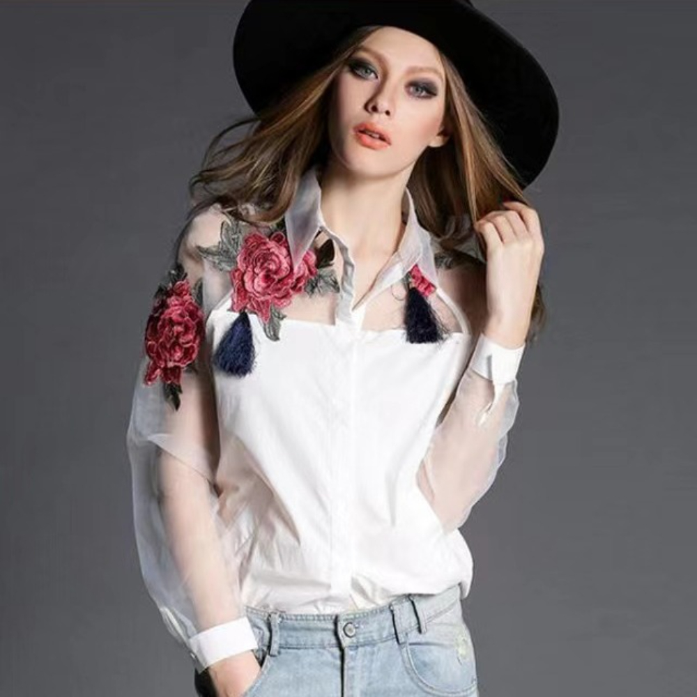 Womn's Fashion Floral Embroide - Summer Light Clothing 리뷰 및 가격