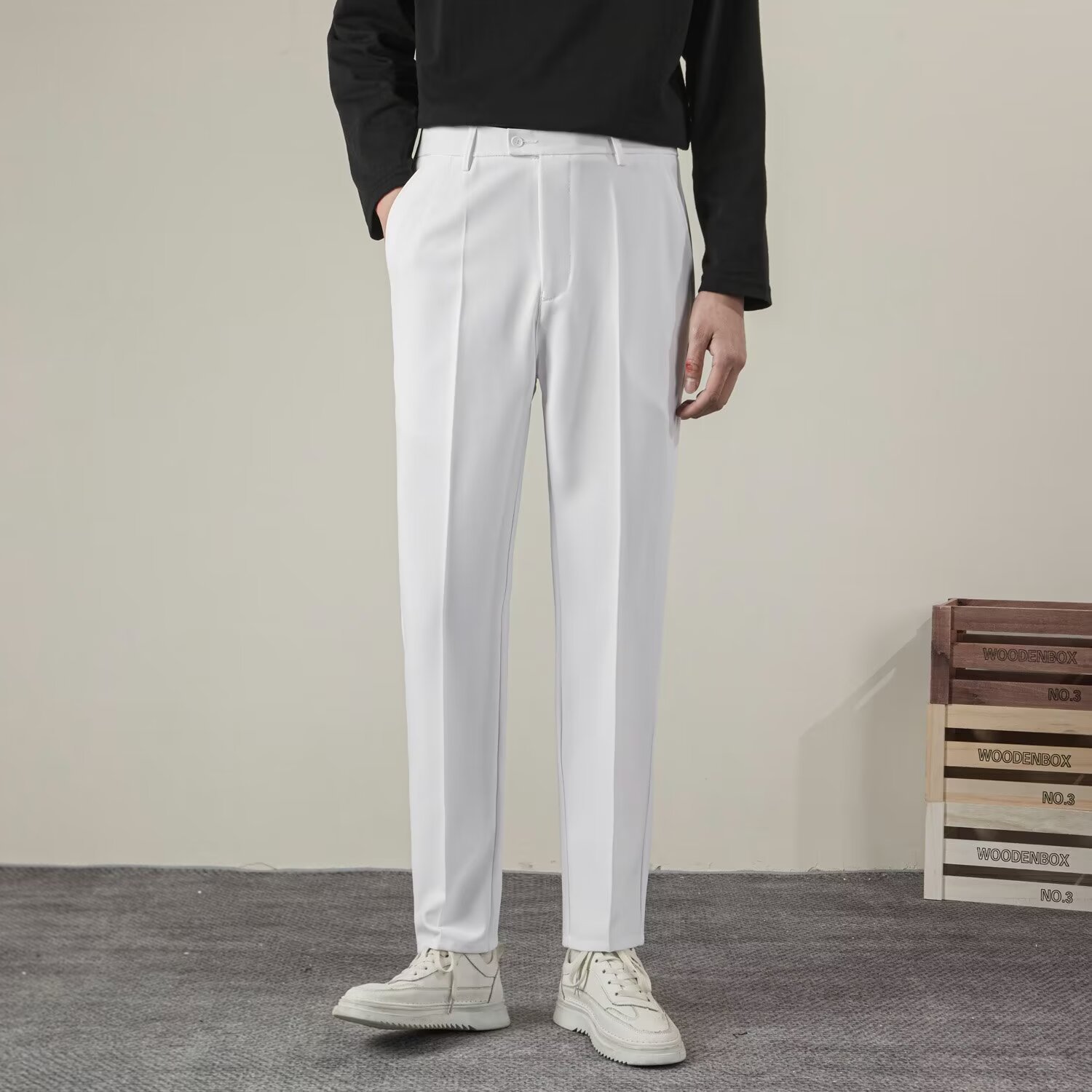 Summer Men's Solid Color Strai - Summer Clothing Brands Men 리뷰 및 가격