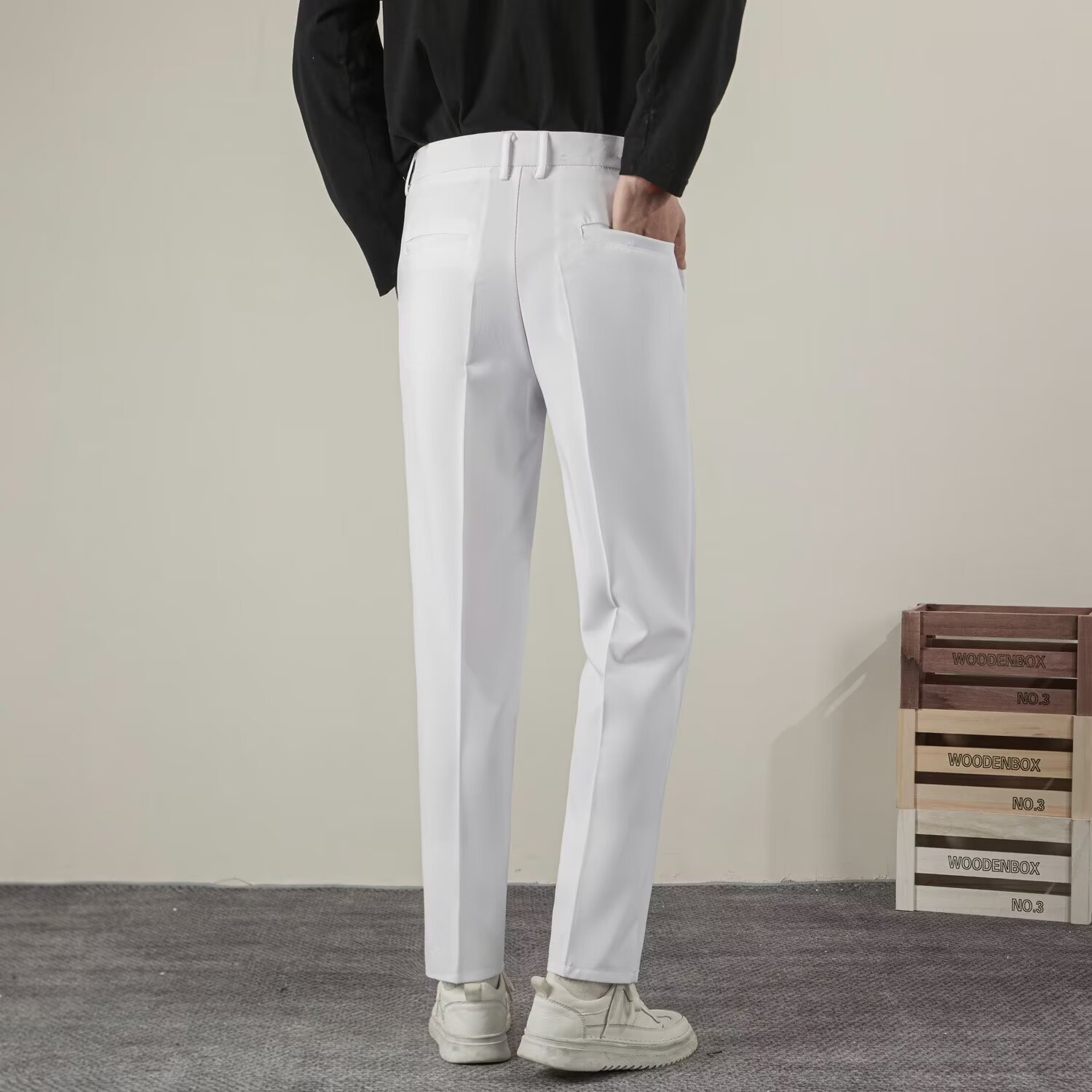 Summer Men's Solid Color Strai - Summer Clothing Brands Men 리뷰 및 가격