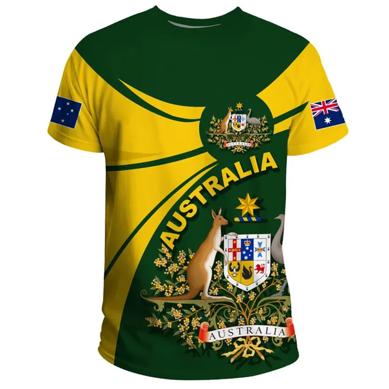 3D Print Australia Flag T Shir - Summer Clothing Australia 리뷰 및 가격