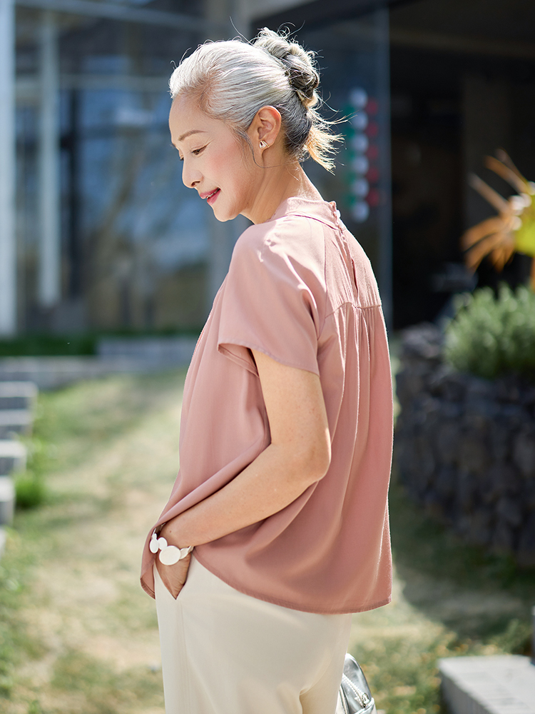Muzhi Fashionable Short Sleeve - Summer Clothing Women Over 50 리뷰 및 가격