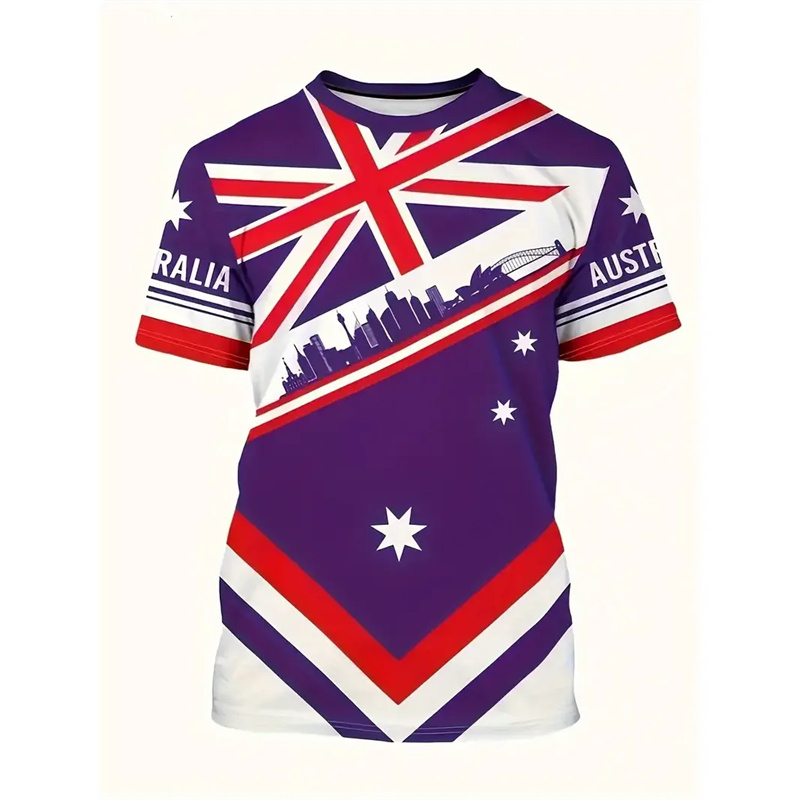 Australia National Flag T-shir - Summer Clothing Australia 리뷰 및 가격