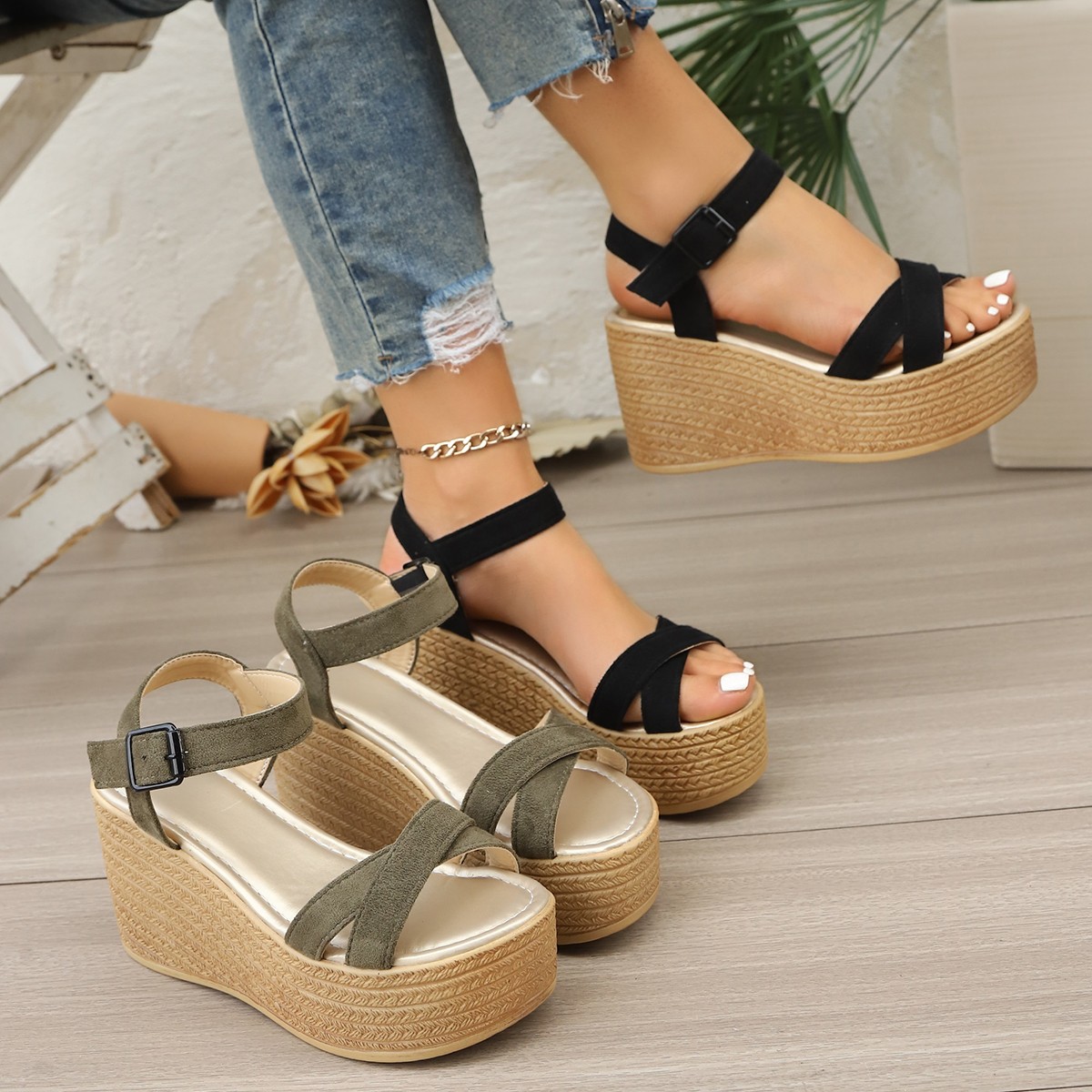 2026 Women Leisure Wedge Heel  - Summer Light Clothing 리뷰 및 가격