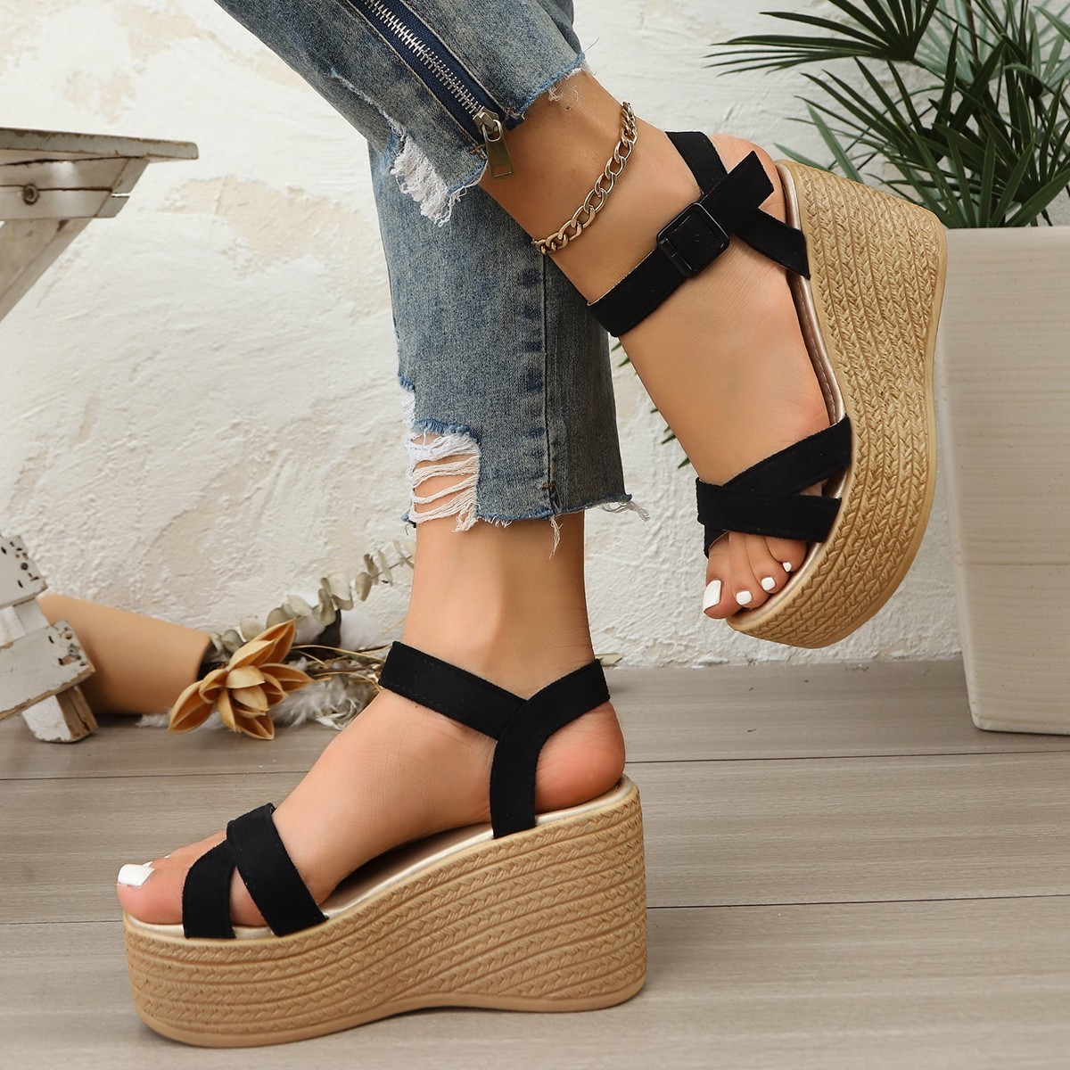 2026 Women Leisure Wedge Heel  - Summer Light Clothing 리뷰 및 가격