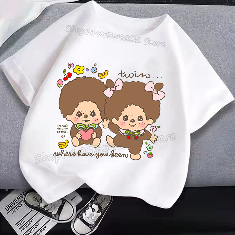 MONCHHICHI Short Sleeve T Shir - Summer Clothing Gifts 리뷰 및 가격
