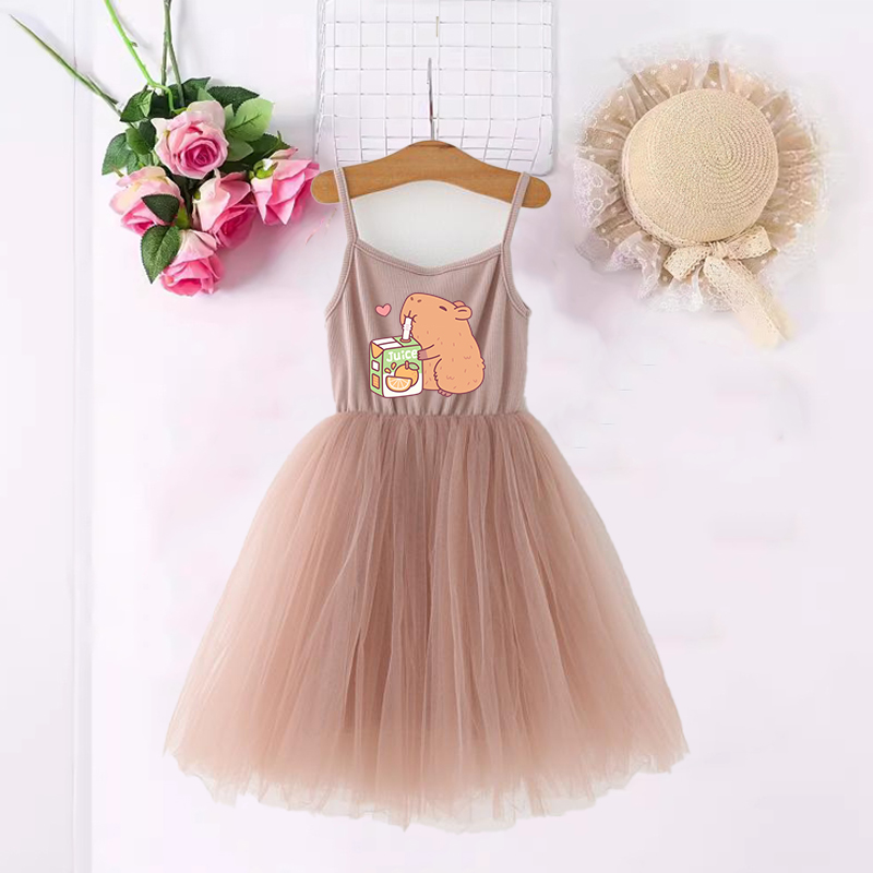 Capybara Girls Dresses Anime P - Summer Clothing Baby Girl 리뷰 및 가격