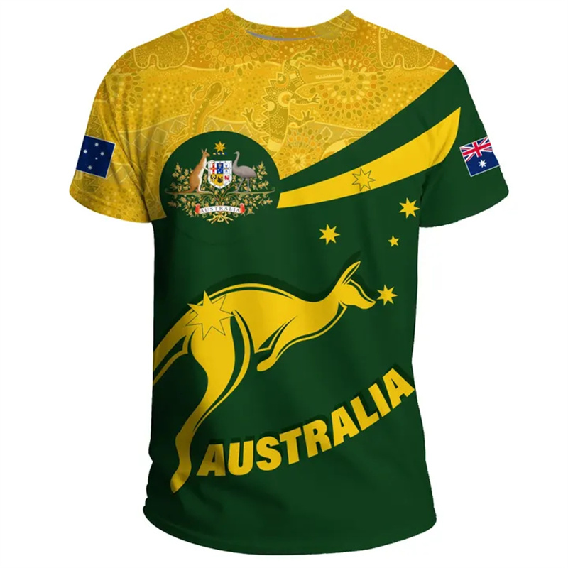 3D Print Australia Flag T Shir - Summer Clothing Australia 리뷰 및 가격