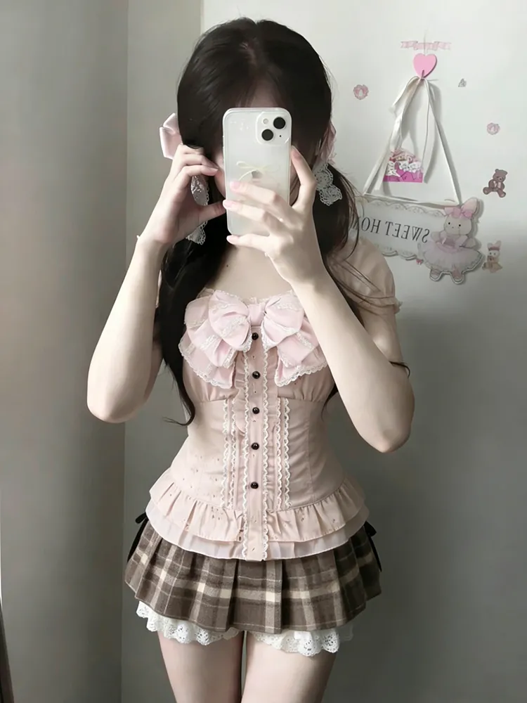 Japanese Sweet Three Piece Set - Summer Alt Clothing 리뷰 및 가격